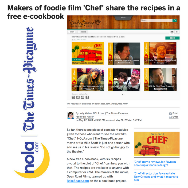 Chef Movie Cookbook